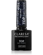 Claresa UV/LED Top Glitter No Wipe gelový vrchní lak na nehty třpytivý odstín Glitter Blue 5 g