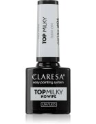 Claresa UV/LED Top Milky No Wipe gelový vrchní lak na nehty 5 g