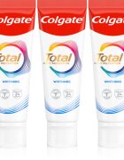 Colgate Total Active Prevention Whitening bělicí zubní pasta 3x75 ml