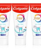 Colgate Total Junior Active Prevention Mild Mint zubní pasta pro důkladné vyčištění zubů a ústní dutiny pro děti 3x50 ml