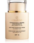 Collistar Even Finish Foundation+Primer 24h Perfect Skin make-up a podkladová báze SPF 15 odstín 1 Ivory 35 ml