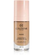 Collistar NUDO Second Skin Foundation SPF 15 rozjasňující hydratační make-up s vyhlazujícím efektem odstín 4N Sabbia 30 ml