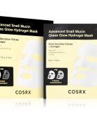 Cosrx Advanced Snail Mucin Glass Glow Hydrogel Mask revitalizační hydrogelová maska se šnečím extraktem pro sjednocení barevného tónu pleti 3 ks