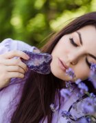 Crystallove Amethyst Gua Sha masážní pomůcka 1 ks