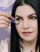 Crystallove Amethyst Oil Bottle roll-on s krystaly plnitelný 10 ml