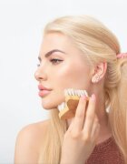 Crystallove Bamboo Butterfly Agave Face Brush Travel Size masážní kartáč na obličej a dekolt 1 ks