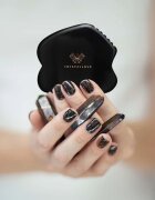 Crystallove Black Obsidian Contour Gua Sha masážní pomůcka 1 ks