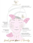 Crystallove Clear Quartz Gua Sha masážní pomůcka 1 ks