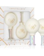 Crystallove Glass Facial Cupping Set sada masážních pomůcek na obličej krk a dekolt 2 ks