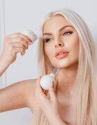 Crystallove Glass Facial Cupping Set sada masážních pomůcek na obličej krk a dekolt 2 ks