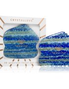 Crystallove Lapis Lazuli Contour Gua Sha masážní pomůcka 1 ks