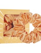 Crystallove Mulberry Silk Scrunchie hedvábná gumička do vlasů Peach fuzz 1 ks