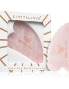 Crystallove Rose Quartz 3D Gua Sha masážní pomůcka 1 ks