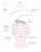 Crystallove Rose Quartz 3D Lift & Sculpt Facial Roller masážní pomůcka 1 ks