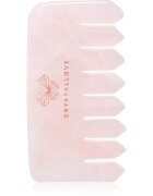 Crystallove Rose Quartz Comb masážní pomůcka na vlasy a tělo 1 ks