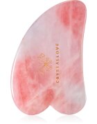 Crystallove Rose Quartz Gua Sha masážní pomůcka 1 ks