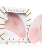 Crystallove Rose Quartz Gua Sha masážní pomůcka 1 ks