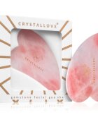 Crystallove Rose Quartz Gua Sha masážní pomůcka 1 ks
