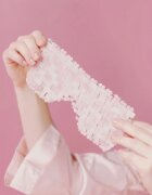 Crystallove Rose Quartz Mask maska na oční okolí 1 ks