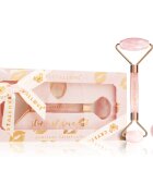 Crystallove Rose Quartz Selflove Set masážní váleček na obličej a masážní pomůcka
