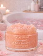 Crystallove Rose Quartz Shimmer Body Scrub tělový peeling 200 g