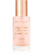 Crystallove Rose Quartz Shimmer Facial Mist pleťová mlha pro rozjasnění pleti 100 ml