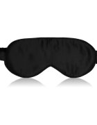 Crystallove Silk Eye Mask maska na spaní Black 1 ks
