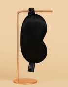 Crystallove Silk Eye Mask maska na spaní Black 1 ks