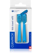 Curaprox Kids Travel refill náhradní hlavice na zubní kartáček Blue 2 ks