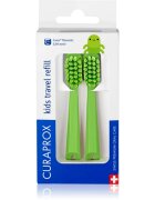 Curaprox Kids Travel refill náhradní hlavice na zubní kartáček Green 2 ks