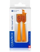 Curaprox Kids Travel refill náhradní hlavice na zubní kartáček Orange 2 ks