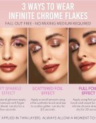 Danessa Myricks Beauty Infinite Chrome Flakes třpytivé oční stíny odstín Monarch 38 g