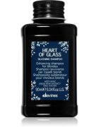 Davines Heart of Glass Silkening Shampoo jemný čisticí šampon pro blond vlasy 90 ml