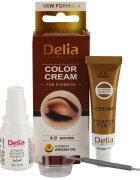 Delia Cosmetics Argan Oil barva na obočí odstín 4.0 Brown 15 ml