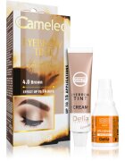Delia Cosmetics Cameleo krémová profesionální barva na obočí bez amoniaku odstín 4.0 Brown 15 ml