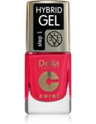 Delia Cosmetics Coral Nail Enamel Hybrid Gel gelový lak na nehty odstín 148 11 ml