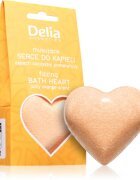 Delia Cosmetics Fizzing Bath Heart Orange koupelová bomba 100 g