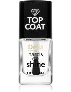 Delia Cosmetics Hard & Shine vrchní lak na nehty s dlouhotrvajícím účinkem 11 ml