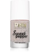 Delia Cosmetics Sweet Pepper Black Particles lak na nehty odstín 02 Apricot 11 ml