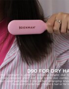 Denman Detangling D90 The Mini Detangler kartáč pro snadné rozčesání vlasů Pink Crush 1 ks