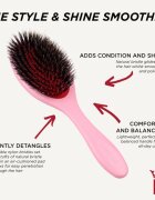 Denman Style D81M Style and Shine Brush hřeben pro uhlazení vlasů Pink Crush 1 ks