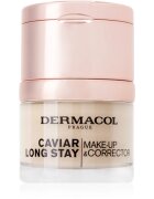 Dermacol Caviar Long Stay dlouhotrvající make-up s výtažky z kaviáru a zdokonalující korektor odstín 1 Pale 30 ml