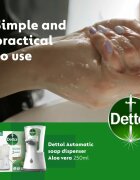 Dettol Soft on Skin Aloe Vera bezdotykový dávkovač mýdla 250 ml