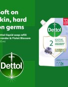 Dettol Soft on Skin Lavender tekuté mýdlo – náhradní náplň 500 ml