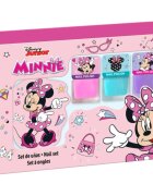 Disney Minnie Nail Set sada laků na nehty pro děti 3y+ Pink Blue Purple 3x4.5 ml
