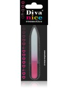 Diva & Nice Cosmetics Accessories skleněný pilník na nehty malý Pink 1 ks
