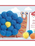DJECO Fluffy Animals bambulkové tvoření zvířátek 18m+ 1 ks