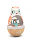 DJECO Wood Roly-Poly Owl hračka 10m+ 1 ks