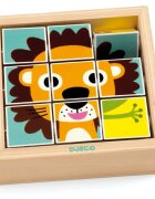 DJECO Wooden Block Puzzle Animals aktivity vkládačka 2y+ 1 ks