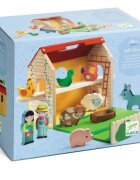 DJECO Wooden Farm sada hraček ze dřeva 18m+ 11 ks